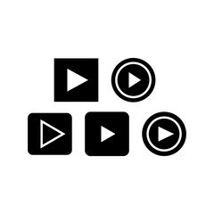 Video Icon Set Vector Symbol Design Illustration