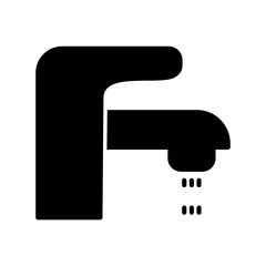 Fototapeta premium Faucet Icon