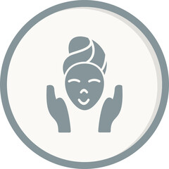 Fototapeta premium Facial treatment Icon