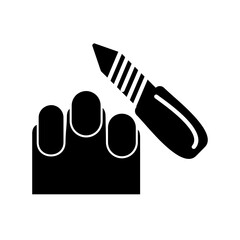Fototapeta premium Manicure Icon