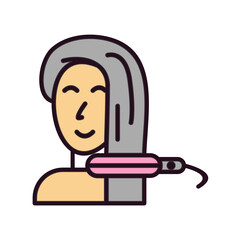 Hair strsightener Icon