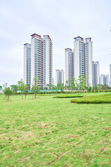 Obraz premium Vacant buildings in Chengdu, Sichuan, China