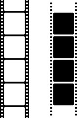  Set of film strip, vector illustration on white background..eps