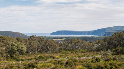 View of Cape Raoul from Surveyors hut, along the Three Capes Track in south-east Tasmania