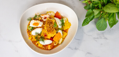 Mixed Thai Food Selections Salads, Grilled Chicken 