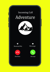 Incoming call adventure