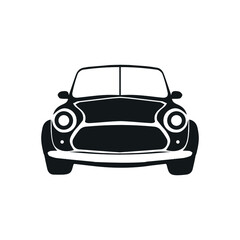 Plakat classic car vector illustrator isolated on white background