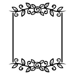 floral square frame