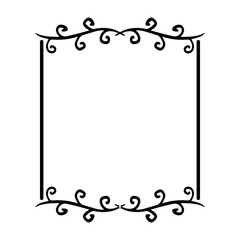 floral square frame