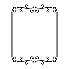 floral square frame