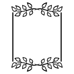 floral square frame