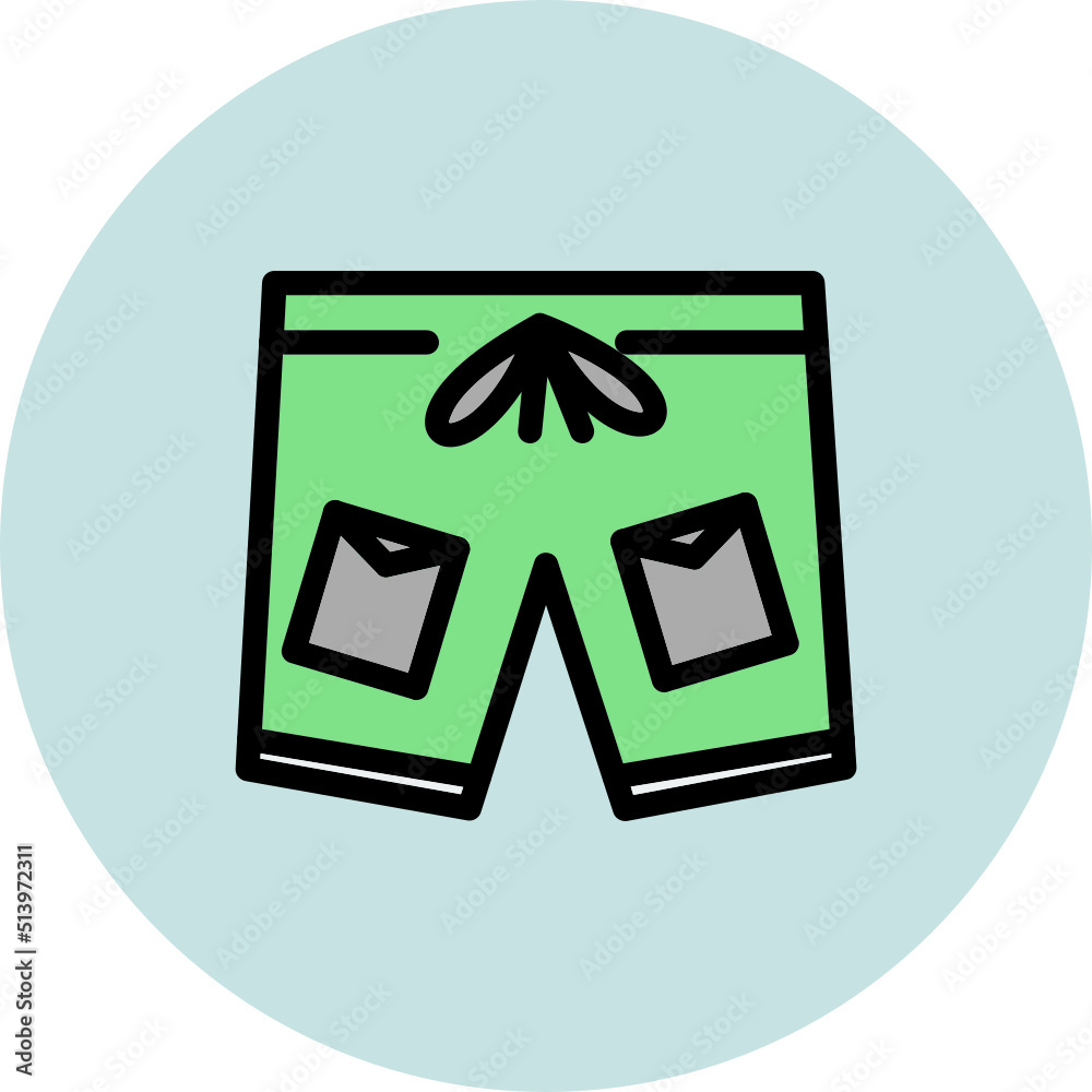 Canvas Prints Shorts Icon