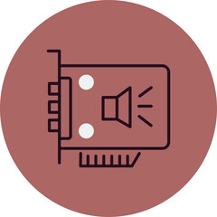 Obraz premium Sound card Icon