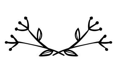 black floral divider