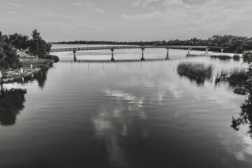 Black and White Sunset