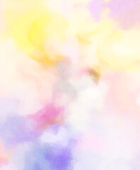Watercolor painted background. Abstract Illustration wallpaper. Brush stroked painting. 2D Illustration.