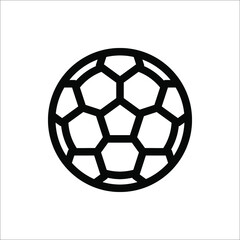 Fototapeta premium Football icon vector on white background