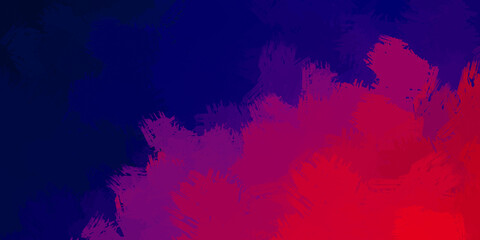 Painted artistic creation. Brushed vibrant wallpaper. Unique and creative illustration. Abstract background of colorful brush strokes.