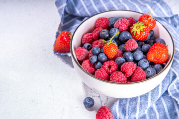 Fresh summer berry bowl