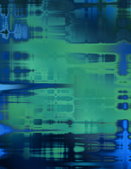 Obraz premium Urban grunge background with geometrical pattern. Linear colorful texture. Futuristic wallpaper of a decaying texture..