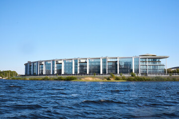 View of various cityscapes from the water