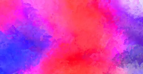 Abstract background of colorful brush strokes. Brushed vibrant wallpaper. Painted artistic creation. Unique and creative illustration.