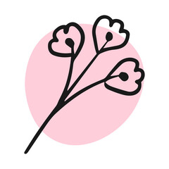 pastel floral element