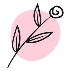 pastel floral element