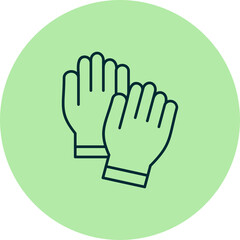 Obraz premium Hand gloves Icon