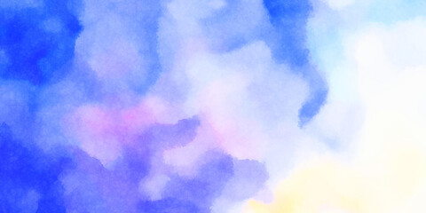 Watercolor painted background. Abstract Illustration wallpaper. Brush stroked painting. 2D Illustration.