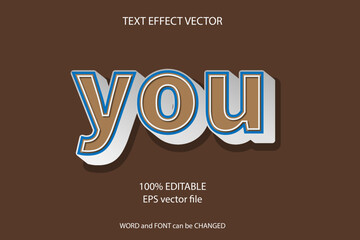 vector text effect editable