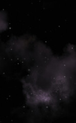 Star field in galaxy space with colorful nebula. Sci fi background of deep space. Ethereal wallpaper.