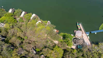 aerial view of the wag hill in mwanza, Tanzania - obrazy, fototapety, plakaty