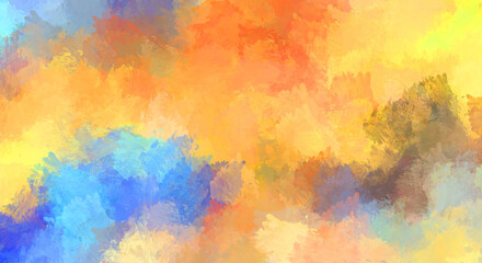 Artistic vibrant and colorful wallpaper.Brushed Painted Abstract Background. Brush stroked painting.