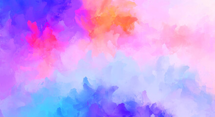 Fototapeta premium Artistic abstract background. Texture painted wallpaper. Creative illustration with strokes of paint. Brush pattern painting.
