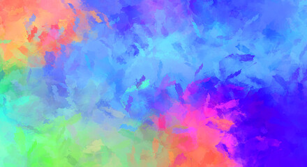 Brushed Painted Abstract Background. Brush stroked painting. Artistic vibrant and colorful wallpaper.