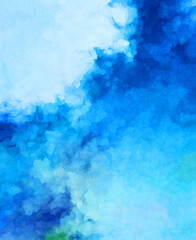 Watercolor painted background. Abstract Illustration wallpaper. Brush stroked painting. 2D Illustration.