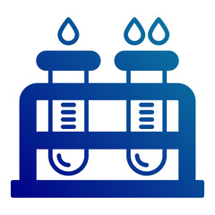 test tube rack icon on transparent background