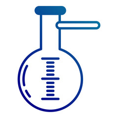 distillation tube icon on transparent background
