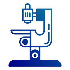 microscope icon on transparent background