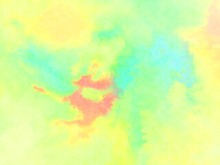 Obraz premium Modern brush strokes painting. Soft color painted illustration of soothing composition for poster, wall art, banner, card, book cover or packaging. Watercolor abstract painting with pastel colors.