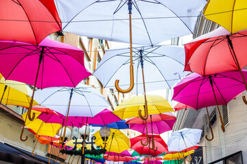 Fototapeta na wymiar beach umbrellas