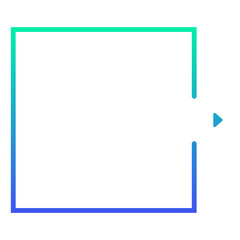 gradient square infographic frame
