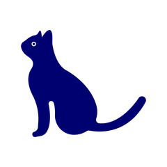 Cat vector logo template design 