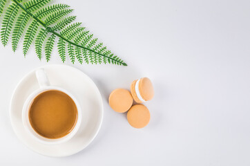 Colorful and delicious macaron cake