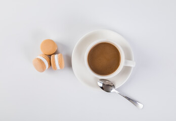 Colorful and delicious macaron cake