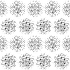 Art Deco Mandala Vector Seamless Pattern