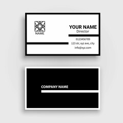 simple creative modern business card design template illustration