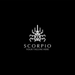 Scorpion logo design icon template