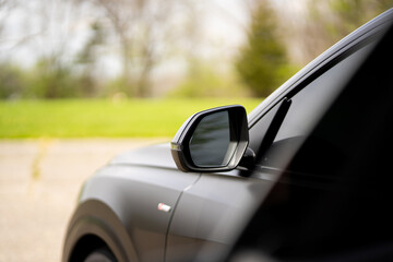 luxury car side mirror